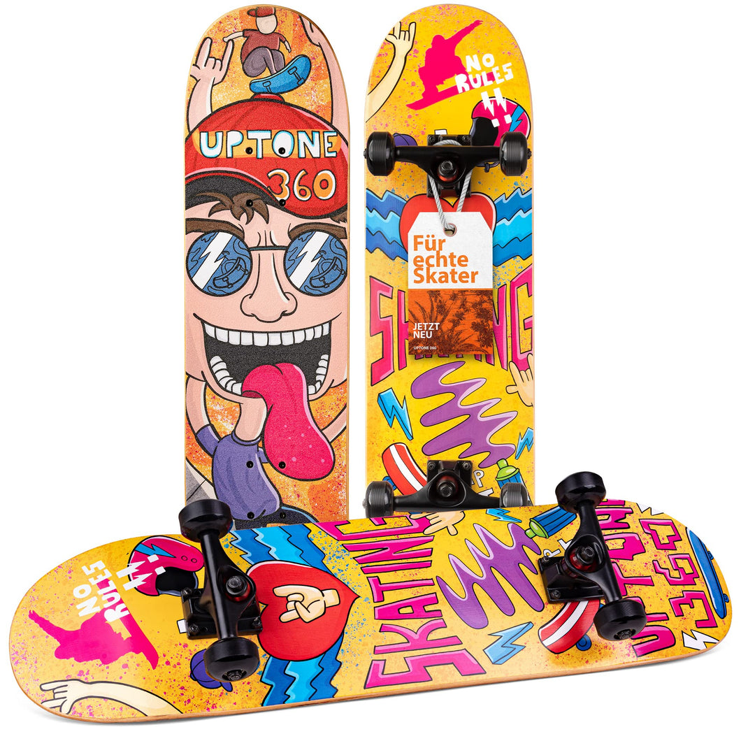 UpTone360 Skateboard: Qualität und Spass auf der Strasse – Dein Board für jeden Style und jedes Alte