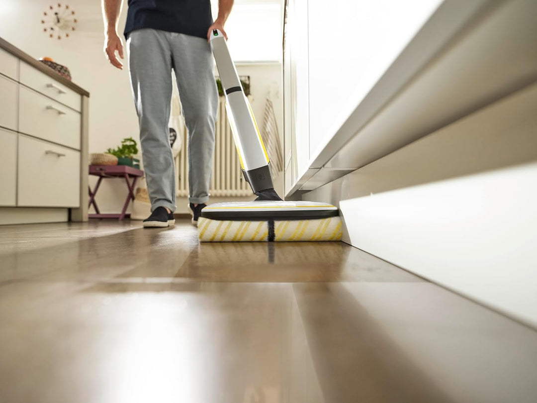 Kärcher Hartbodenreiniger FC 7 Cordless Plus Stone, kabelloser Bodenreiniger mit 4 rotierenden Mikro