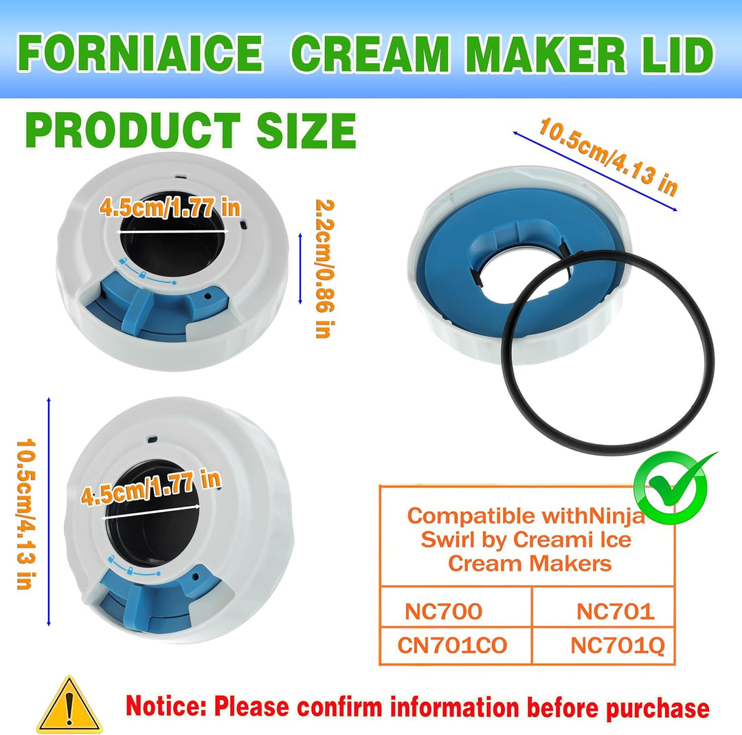 Abdeckung für Ninja NC700 Eismaschine, wiederverwendbarer Ninja Creami Ersatzdeckel, kompatibel mit