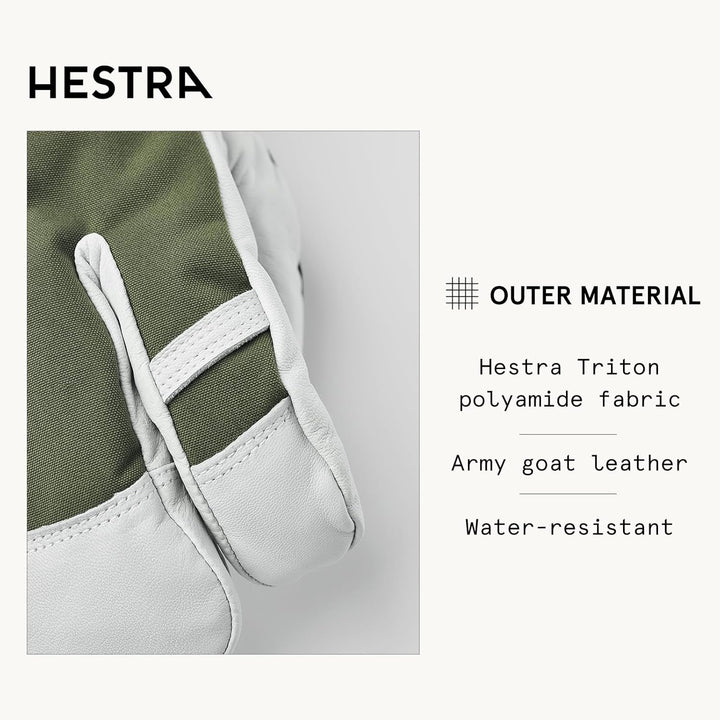HESTRA Sundborn Handschuh, olivgrün