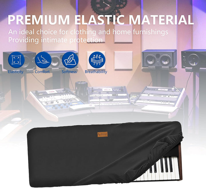 Musiin Staubschutz für Klaviertastatur mit 61 Tasten, kompatibel mit KORG Pa5X 61 Tasten, Pa300, Pa6