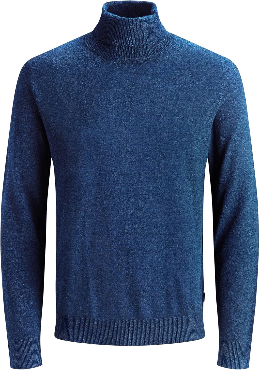 JACK & JONES Emil Knit Roll Neck Jumper S Blau (Insignia Blue/Twisted With Black), S Blau (Insignia