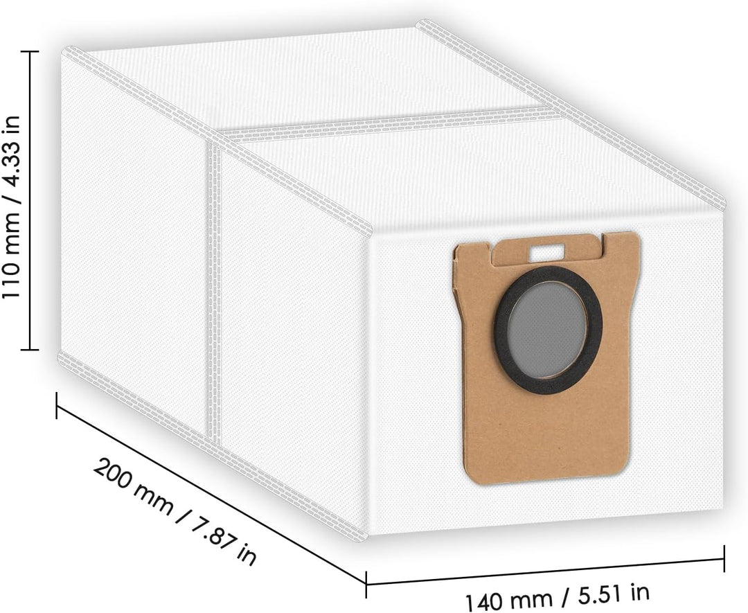 (10 Stück) X20+ Ersatz-Staubbeutel für Xiaomi X10+/ X20+/ X20 Pro/ X20 Max, Dreame X50 Ultra Complet