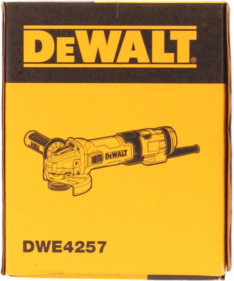 DeWalt Winkelschleifer (1500 Watt, 125 mm mit Drehzahlelektronik, mit Sanftanlauf und Nullspannungss