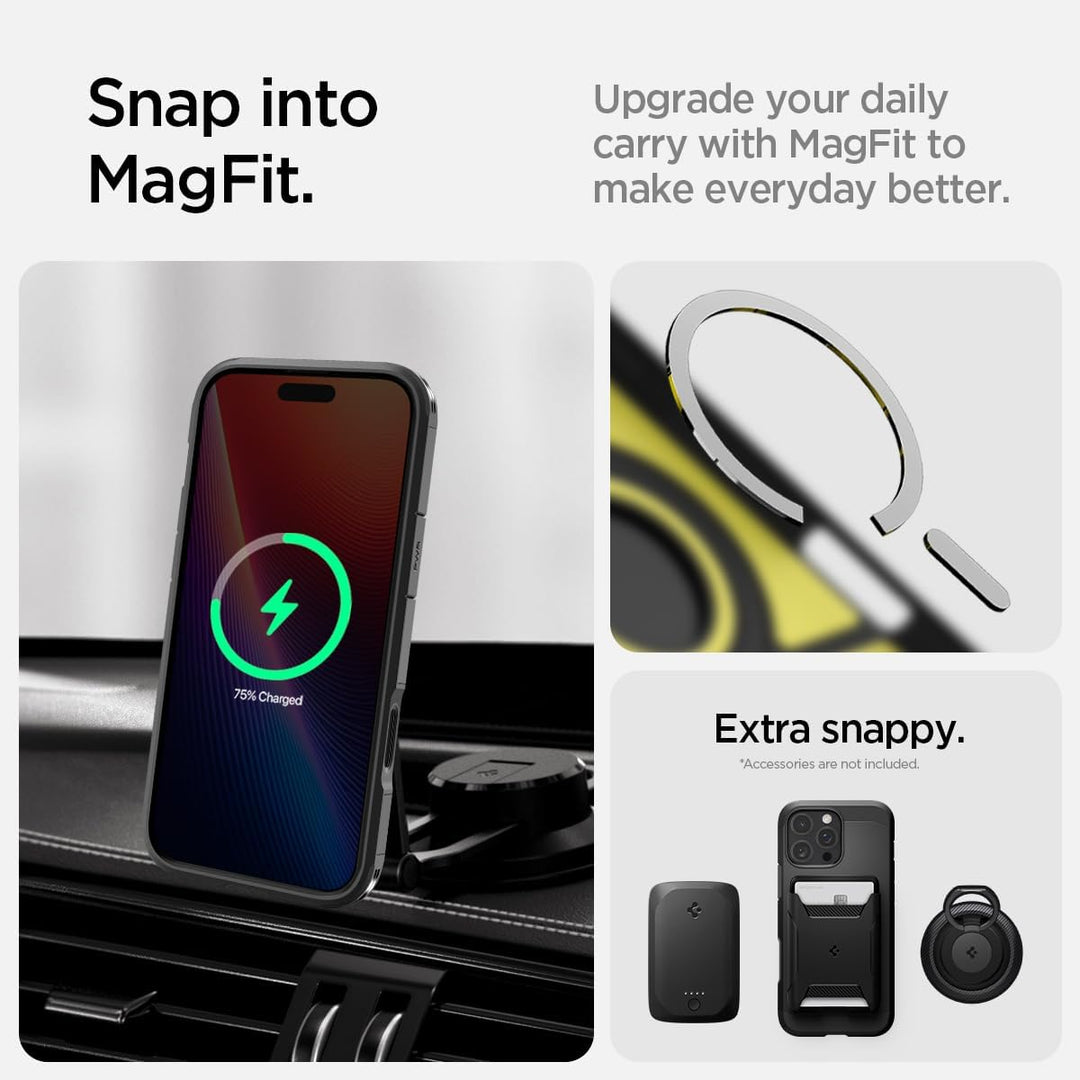 Spigen für iPhone 16 Pro Max Kamerasteuerung Aktivierte Hülle Tough Armor T (AI) MagFit, Kompatibel