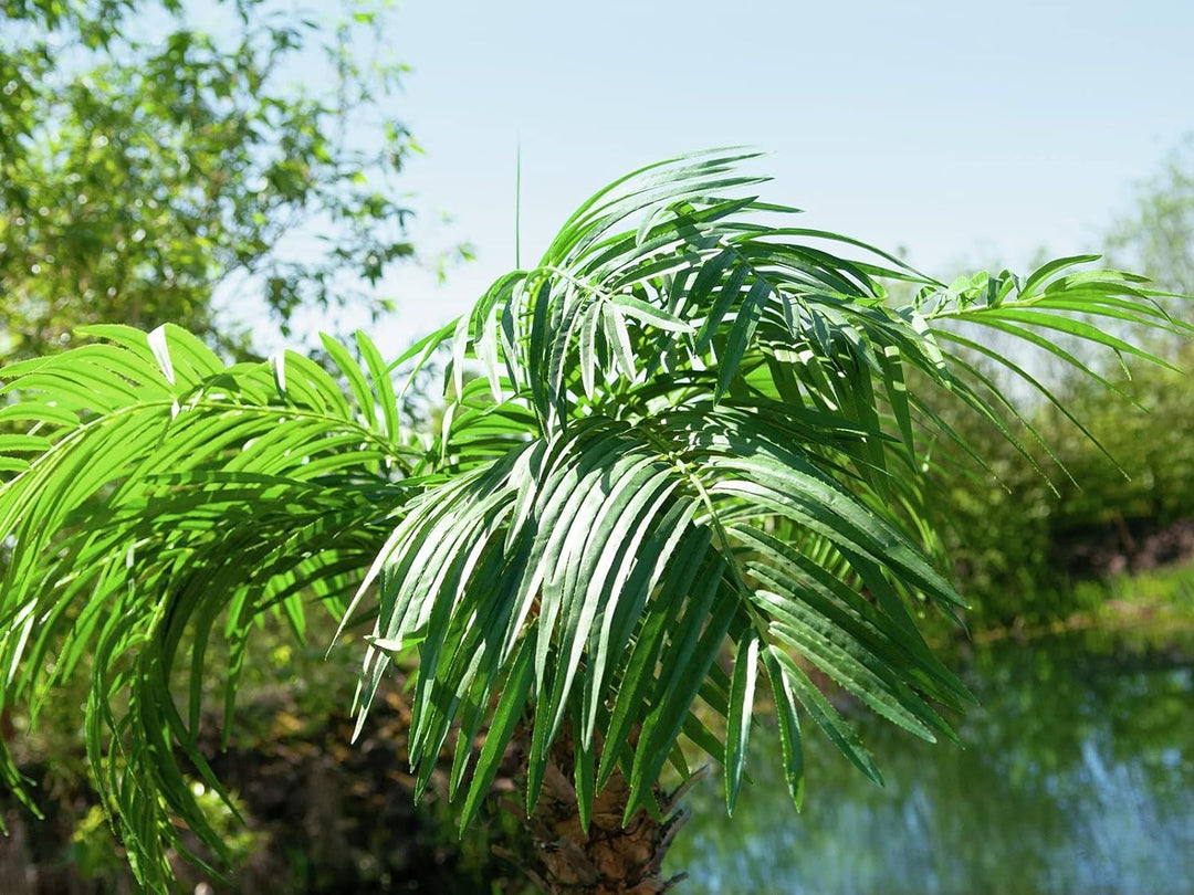 EUROPALMS Phönixpalme Luxor, Kunstpflanze, 240cm | Phönixpalme mit imposantem Blattwerk