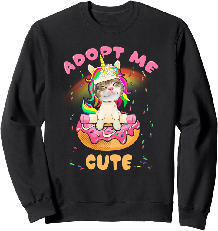 Adopt Me Pets Niedliches Katzen-Donut-Einhorn Sweatshirt