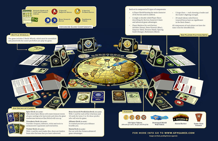 Gale Force Nine GF9DUNE1 Dune Board Game