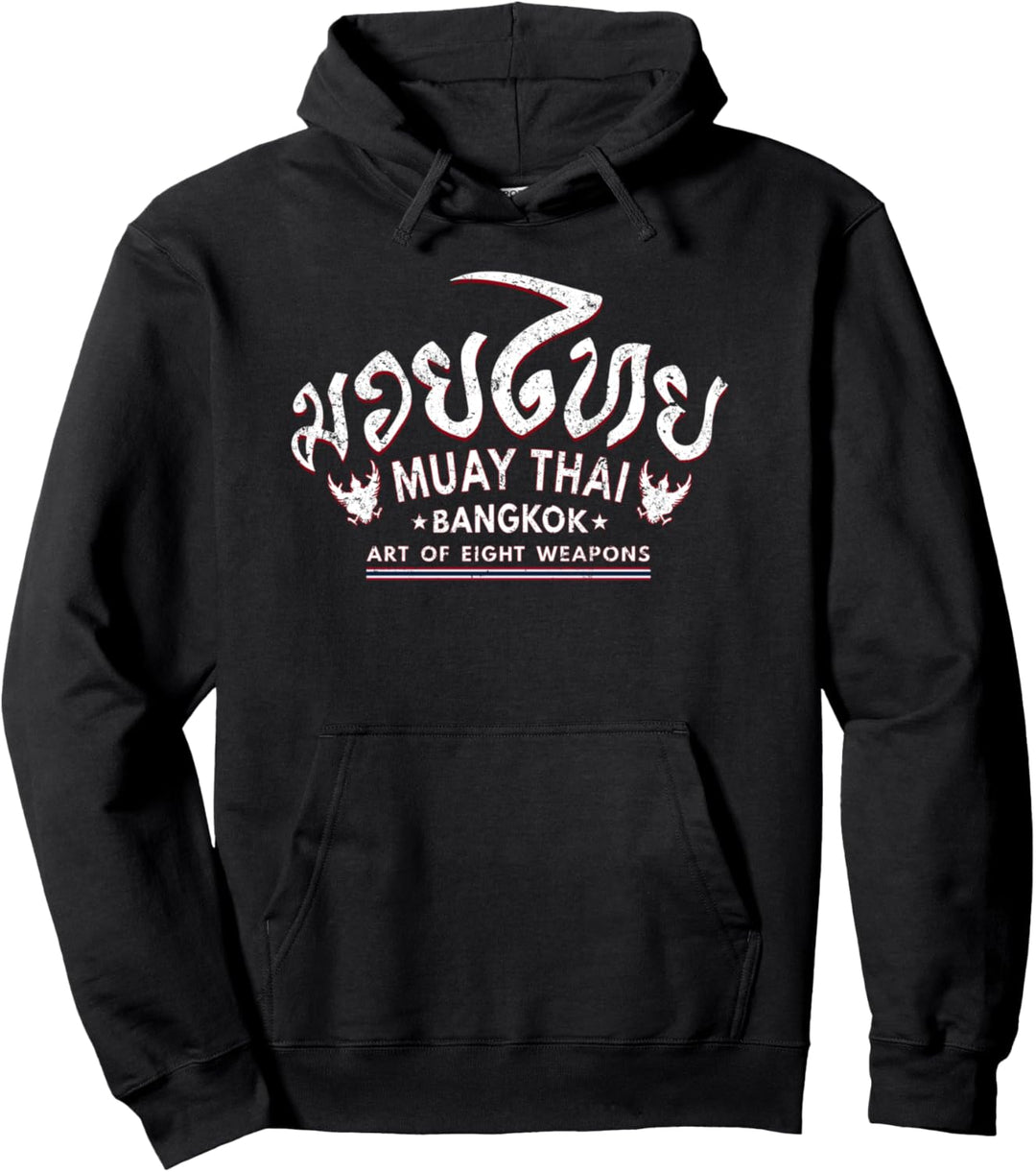 Muay Thai Art Eight Weapons Bangkok Pullover Hoodie
