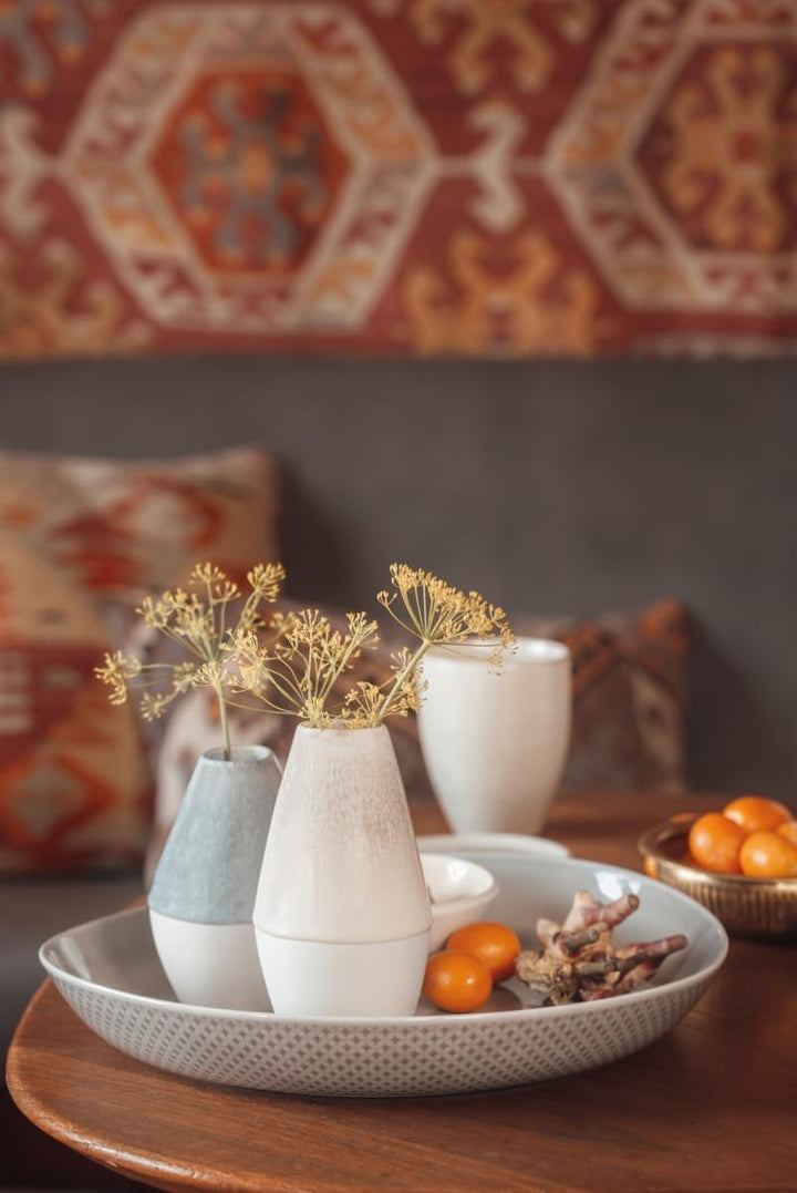 Rosenthal Junto Dune Vase - Rund - Ø 8,5 cm - h 12,0 cm - 0,320 l, Steinzeug