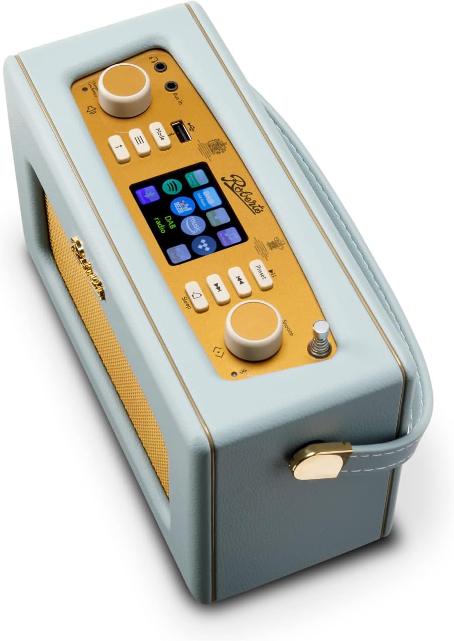 Roberts Revival iStream Tragbares Radio, Dab+/FM/Bluetooth/WiFi, Himmelblau