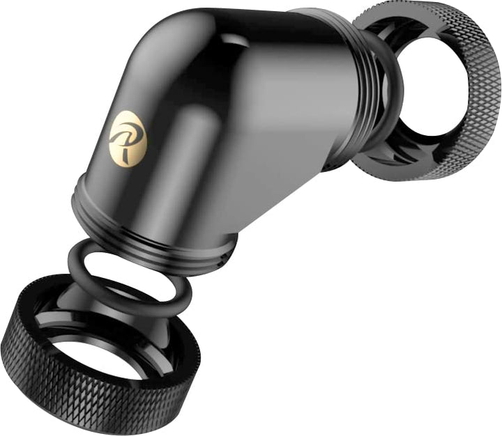 Raijintek Anschluss PELIAS D140906, 14mm, 90 Grad Adapter - 6er-Pack, schwarz
