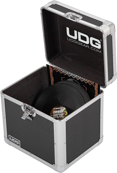 UDG Ultimate Record Case 80 Vinyl Silber Schwarz, Schwarz