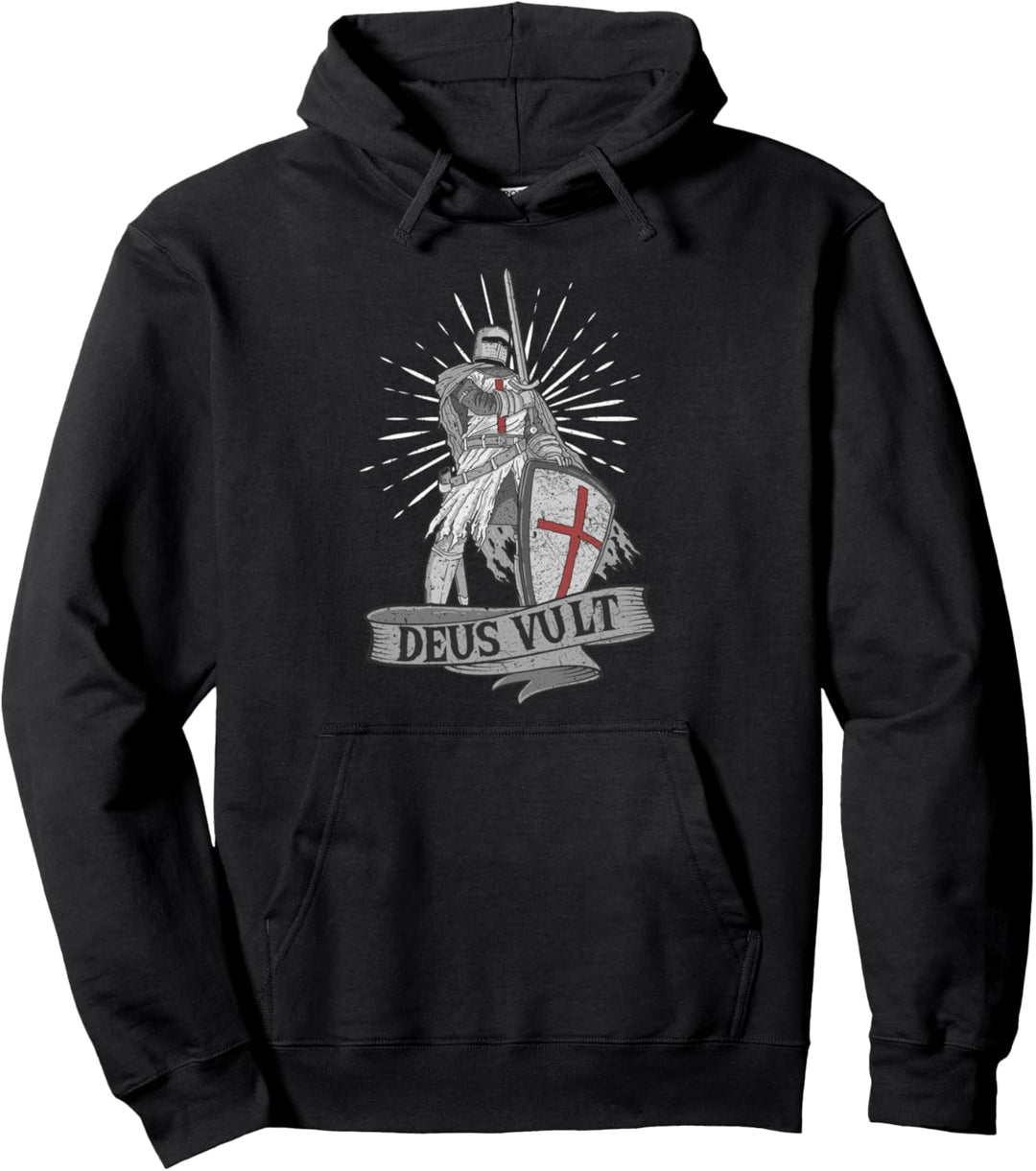 Deus Vult, Kreuzritter & Templer, Tempelritter Kostüm Pullover Hoodie