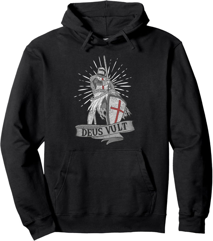 Deus Vult, Kreuzritter & Templer, Tempelritter Kostüm Pullover Hoodie