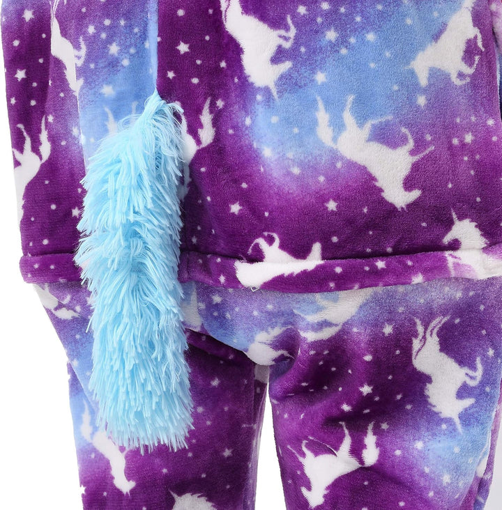 Katara 1744 Jumpsuit, UnisexÊ? Erwachsene, Einhorn Lila-bunt, Körpergrösse 145-155cm (S) Einhorn Lil