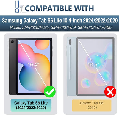 Wineecy Beleuchtete Tastatur Hülle für Samsung Galaxy Tab S6 Lite 10.4 2022/2020 SM-P610/P613/P615/P