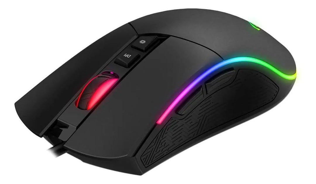 havit Gaming Maus mit Kabel - Computer Maus [mit USB Kabel und LED-Switch-Button] - Gaming Mouse [mi