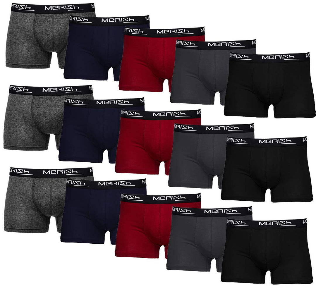 MERISH Boxershorts Herren 6-er /10-er / 15-er Pack S-5XL Unterwäsche Unterhosen Männer Men Retroshor