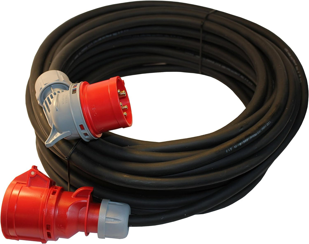 netbote24 CEE Starkstrom Verlängerungskabel mit Winkelstecker 5-polig (3P+N+PE) H07RN-F 5x2,5 mm² AC