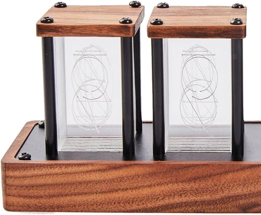 Digitale Nixie-Röhrenuhr, 8 Anzeigemodi, RGB-Vollfarb-LED-Schreibtischuhr, USB-betrieben, Farbwechse