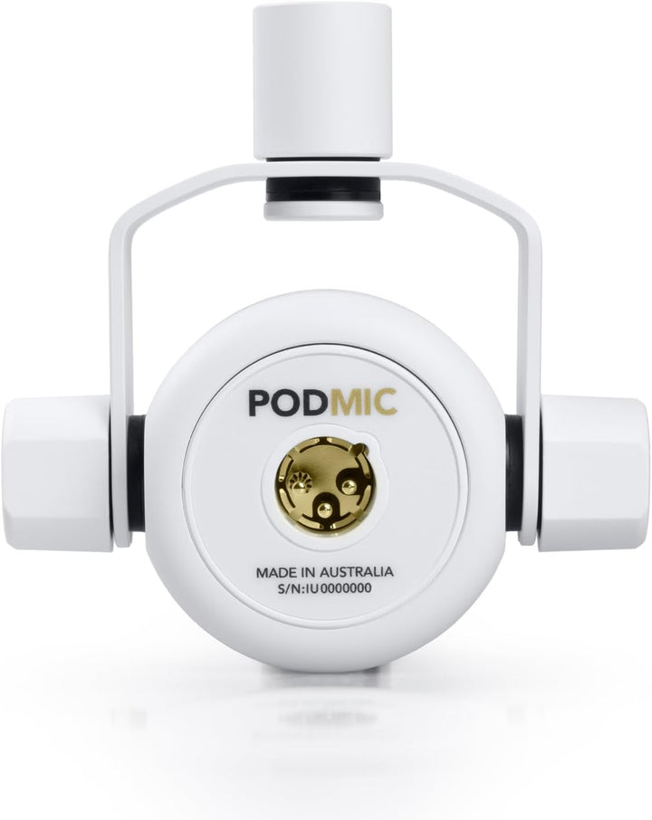 Rode Podmic professionelles Podcast-Mikrofon Weiss + keepdrum XLR-Kabel