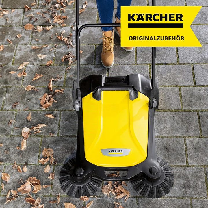 Kärcher Kehrmaschine S 6 Twin (Max. Flächenleistung: 2500 m²/h) &amp; Seitenbesen mit spezieller Beborst