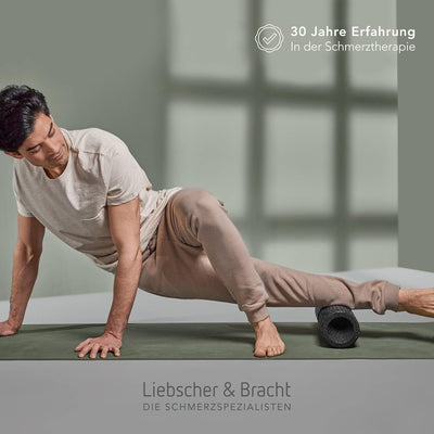 Liebscher & Bracht FAYO Faszienrolle mit Umlaufrille zum Training der Faszien, ideal für Balance- od