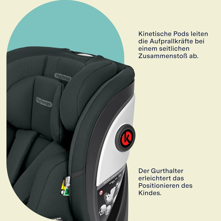 PEG Primo Viaggio 360 EVO Autositz All-In-One mit ISOFIX, Drehbar, Verstellbar, für Kinder von der G