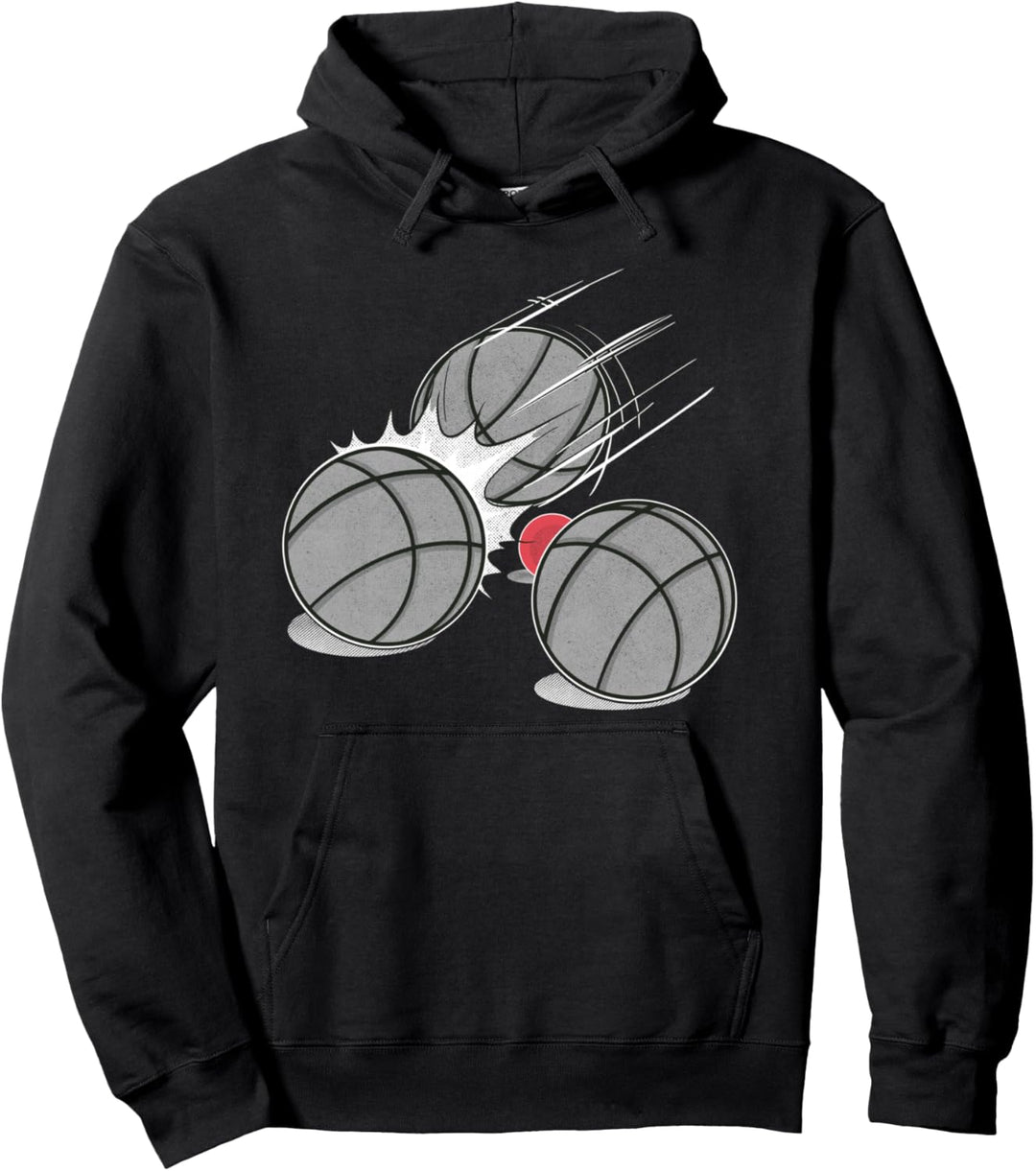 Boulekugeln mit Schweinchen Schiesserkugeln Boule Petanque Pullover Hoodie