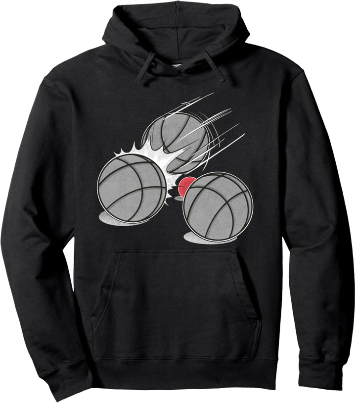 Boulekugeln mit Schweinchen Schiesserkugeln Boule Petanque Pullover Hoodie