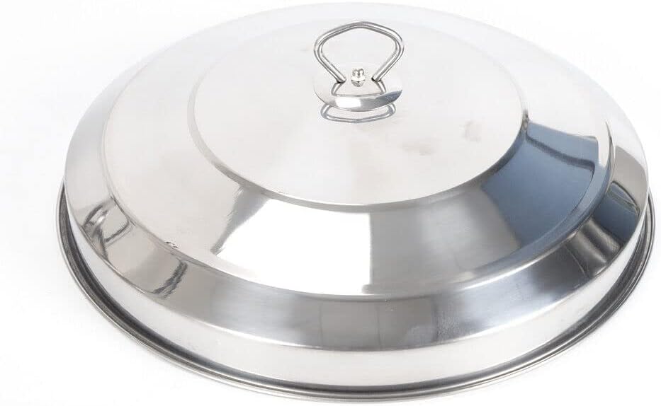 Hot Pot Heizung aus Edelstahl, 7.5L Runder Chafing Dish Speisenwärmer aus Edelstahl, Warmhaltebehält