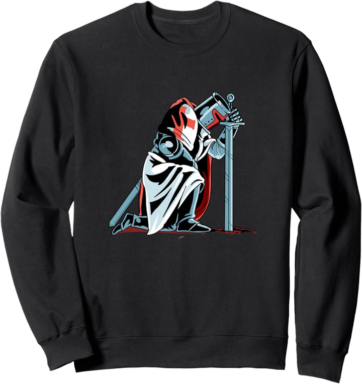 Ritter Templer kniend Geschenk Ritter Templer Sweatshirt