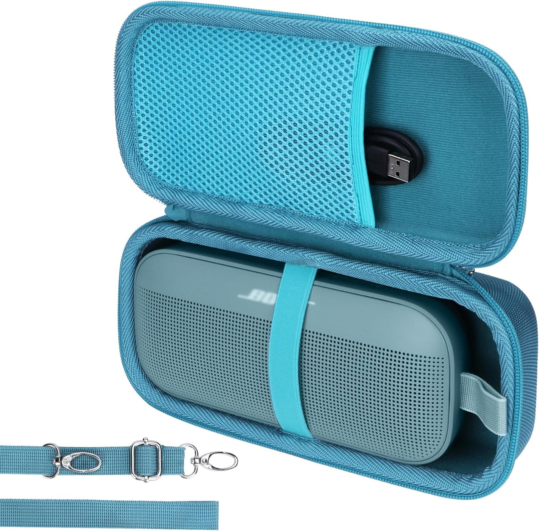 Hart Schutz Hülle Etui für Bose SoundLink Flex (2 Gen) / Flex Tragbarer Lautsprecher Blau Etui für S