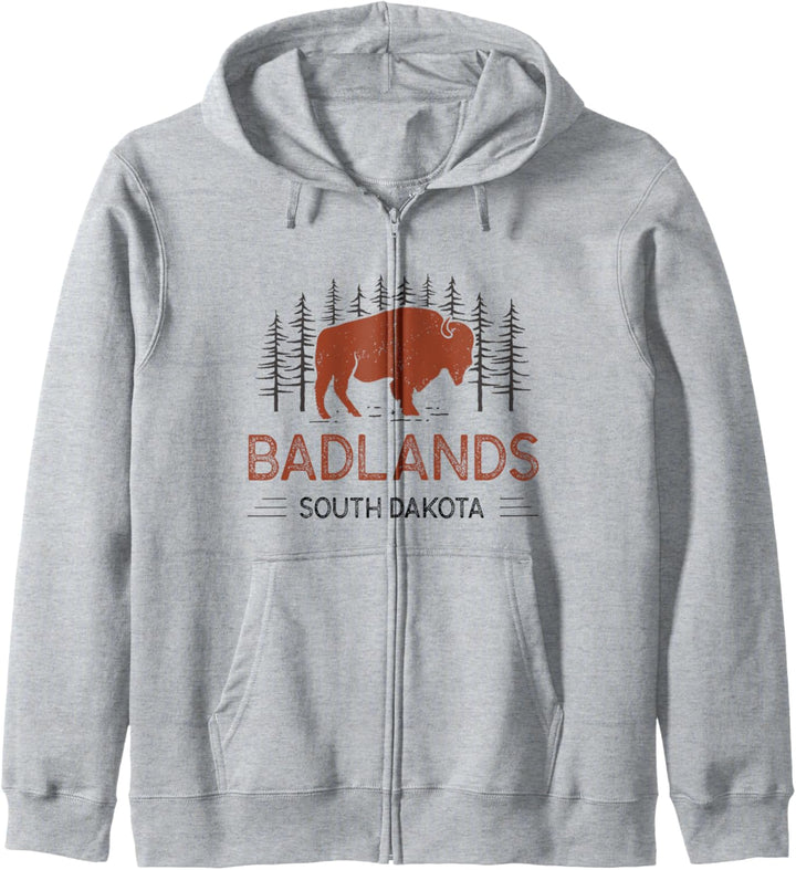 Vintage-Badlands-Nationalpark Kapuzenjacke