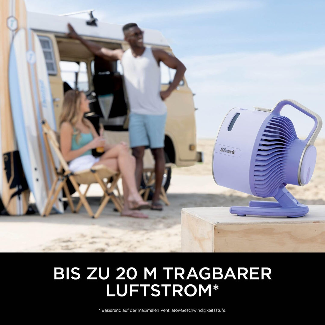 Shark FlexBreeze HydroGo Starker Ventilator mit Sprühnebel, Kühlung für drinnen & draussen, leise &