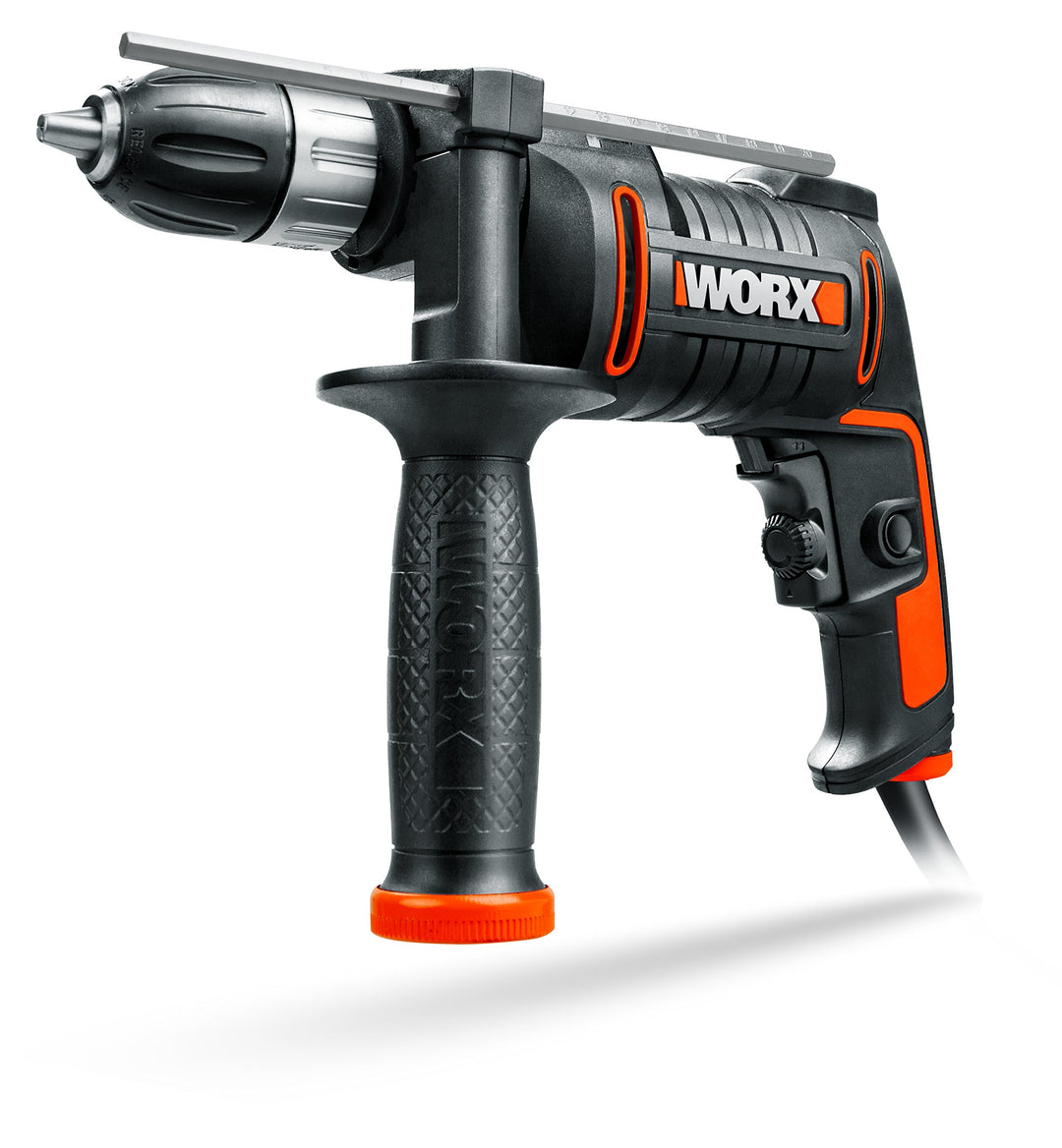 WORX WX317 Schlagbohrmaschine 600W mit stufenloser Drehzahlregulierung, Tiefenanschlag, werkzeuglose