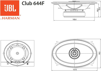 JBL Club Gen3 644F 4x6'' (10x15cm) Lautsprechersatz Koaxial