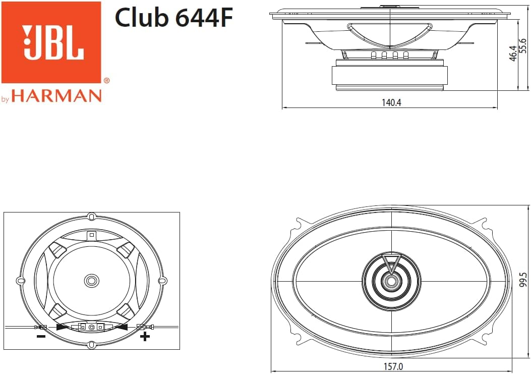 JBL Club Gen3 644F 4x6'' (10x15cm) Lautsprechersatz Koaxial