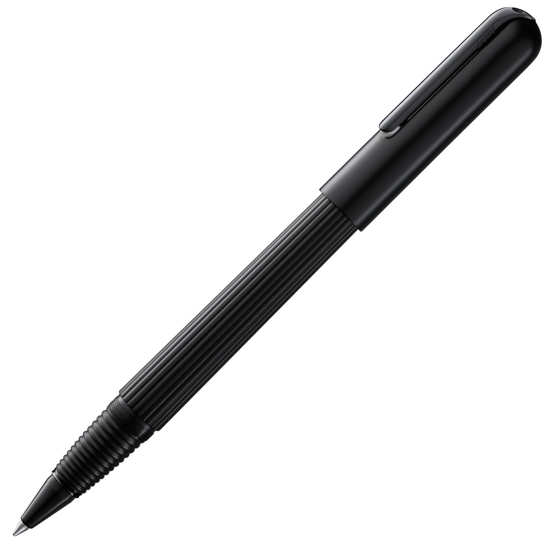 LAMY imporium Tintenroller 392 - Rollpen mit ungewöhnlichem Korpus in mattschwarzer PVD Veredelung u