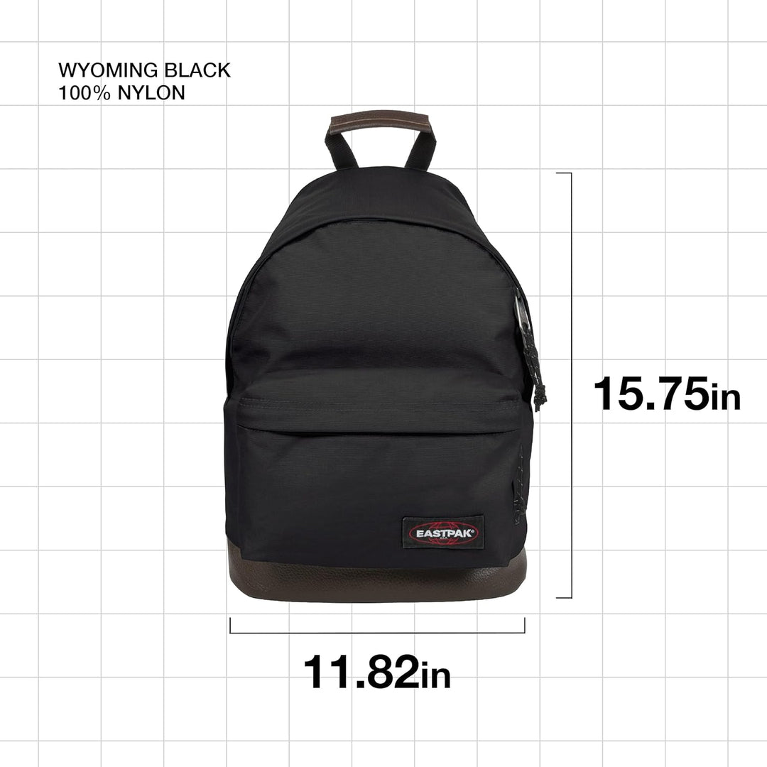 EASTPAK Wyoming Rucksack, 40 cm, 24 L, Schwarz (Black) & Oval XL Single Federmäppchen, 22 cm, Schwar