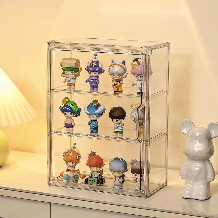 Siyecioa Schaukasten Vitrine, Acryl Vitrine, Glasvitrine, Vitrine Klein mit Tür Für Action Figuren S