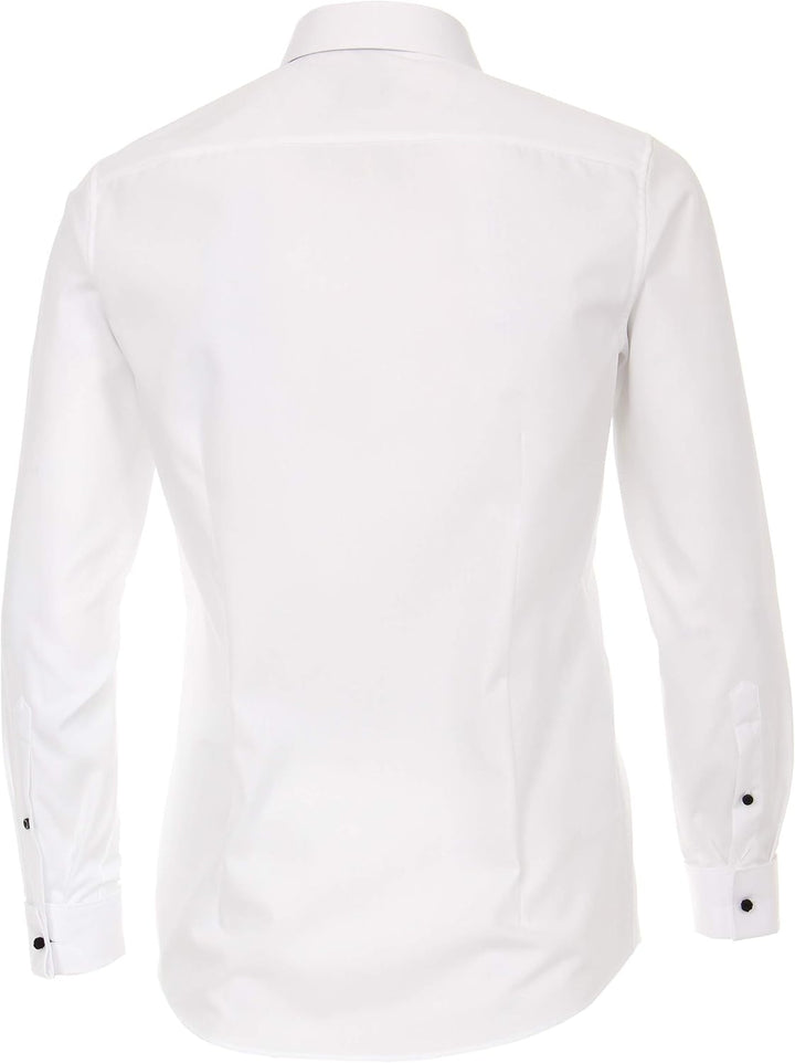 Venti Herren Popeline Hemd uninah 001980 Modern Fit Standard 36 Weiss, Standard 36 Weiss