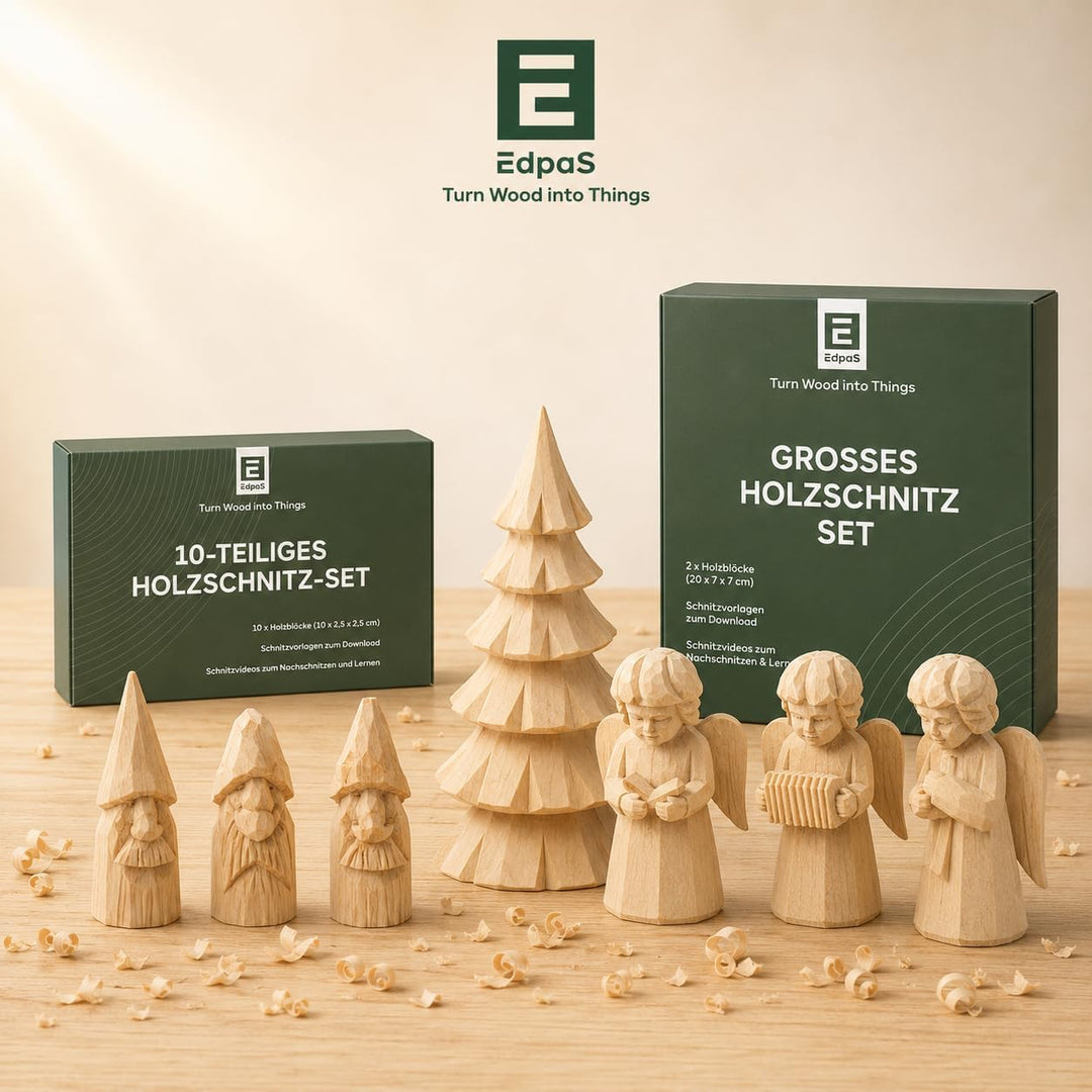 Schnitzholz Ahorn - 10 Stück Holzblock - Schnitzvorlage (10x2,5x2,5cm) - Ahornholz zum Schnitzen Dre