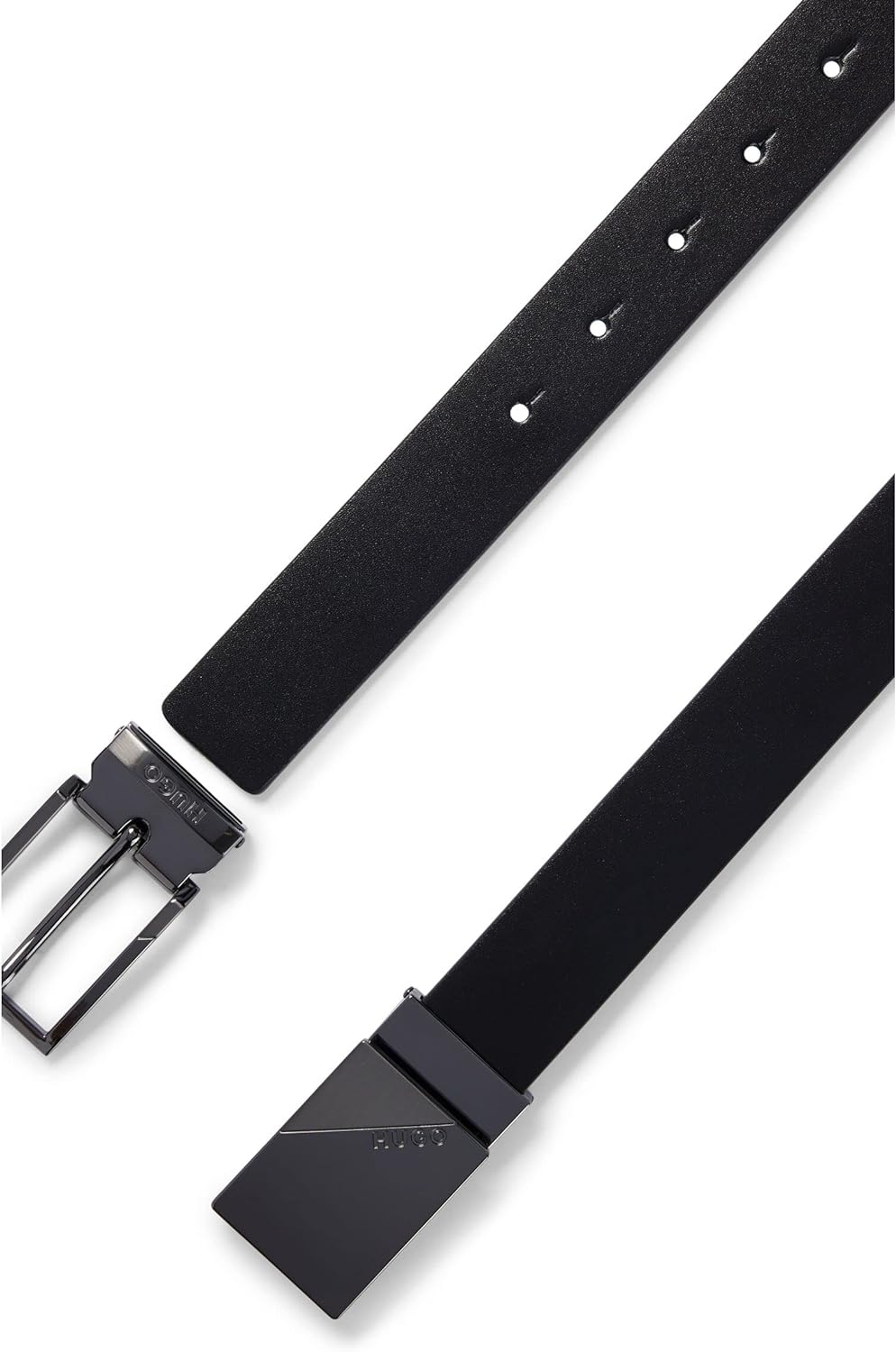 HUGO Herren Grora-G Gb35 Wendegürtel aus Leder mit Dorn- und Koppelschliesse Einheitsgrösse Black4,