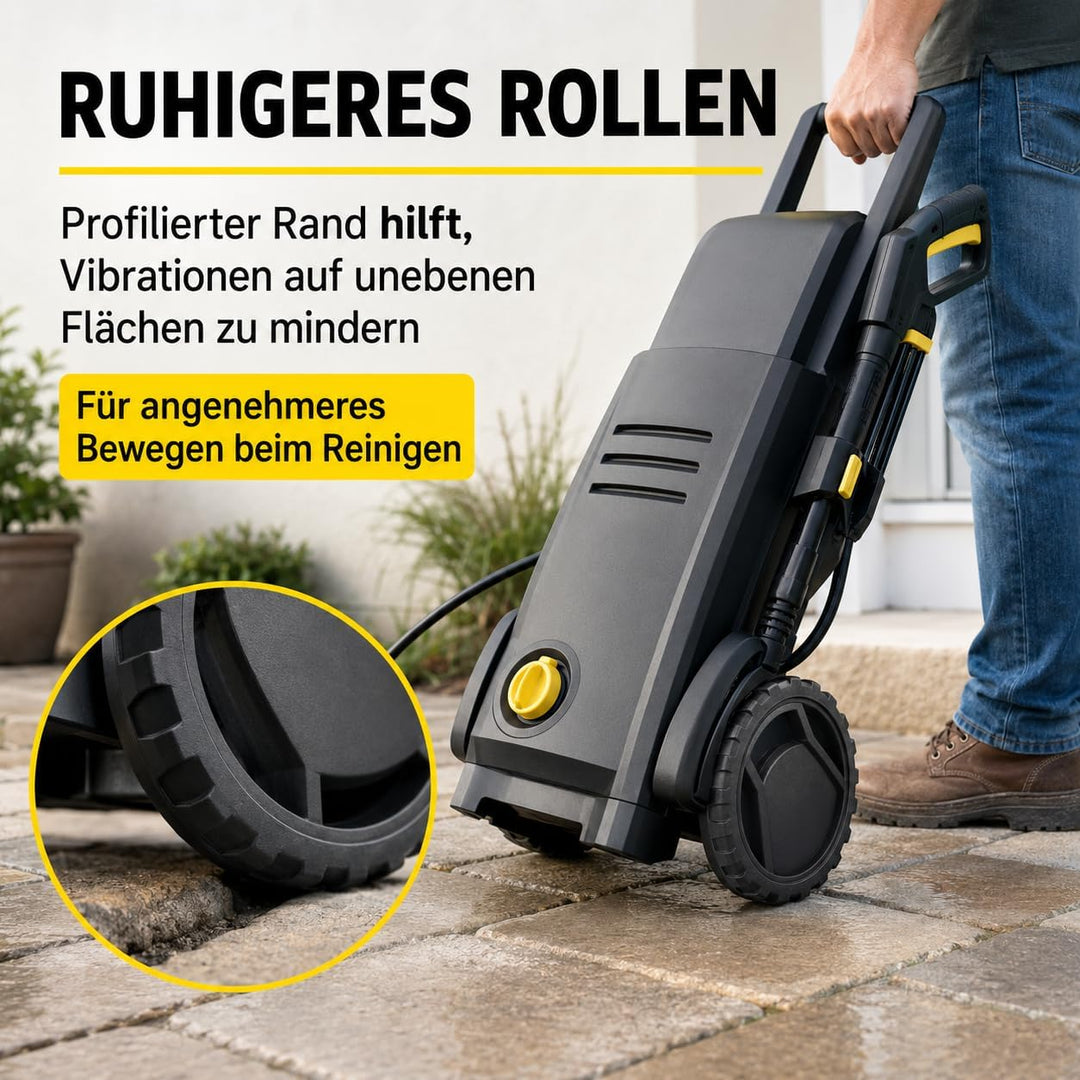 Für Kärcher 5.515–298.0 Hochdruckreiniger-Ersatzrad, Stossdämpfungsrad für reduzierte Lärm, passend