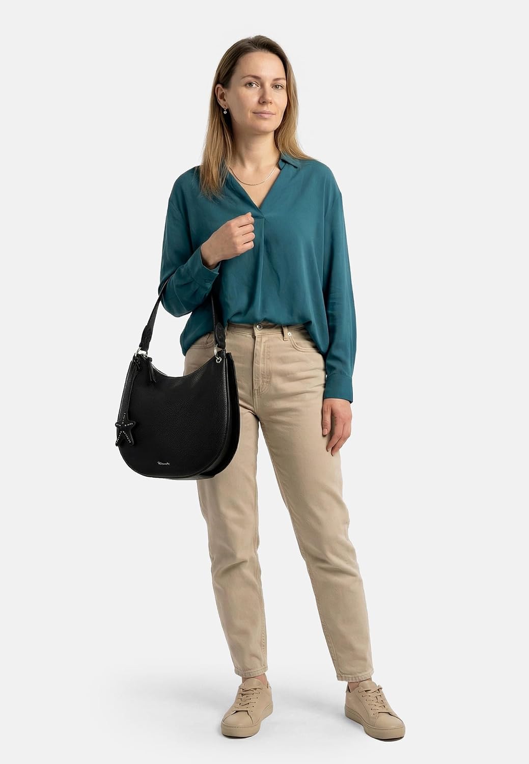 Tamaris Beutel TAS Kea 34463 Damen Handtaschen Zweifarbig Schwarz Einheitsgrösse, Schwarz Einheitsgr