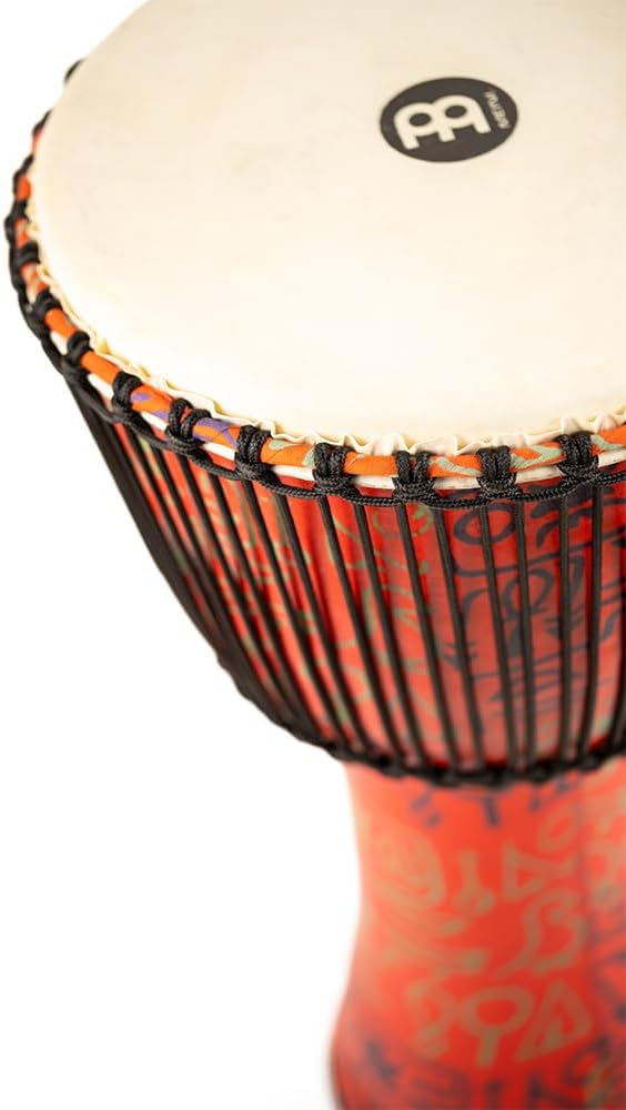 Meinl Percussion 35cm Rope Tuned Travel Series Djembe Trommel - Musikinstrument für Kinder und Erwac