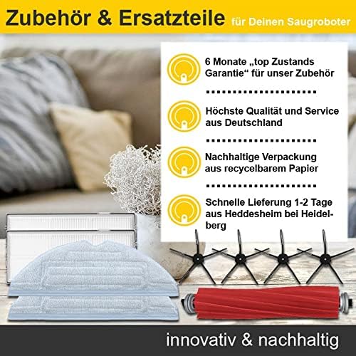 Roboter Deals Zubehör - Wischplatte, Wischaufsatz inkl. Mikrofaserpad für Roborock Q7 Max u. Q7 Max