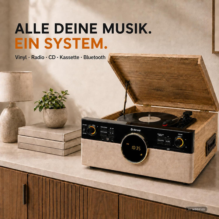 Denver Retro-Musikcenter MRD-180, Holz